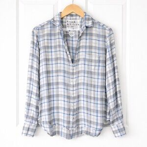 Frank & Eileen The “Eileen” Long-Sleeve Button-Front Check-Print Modal